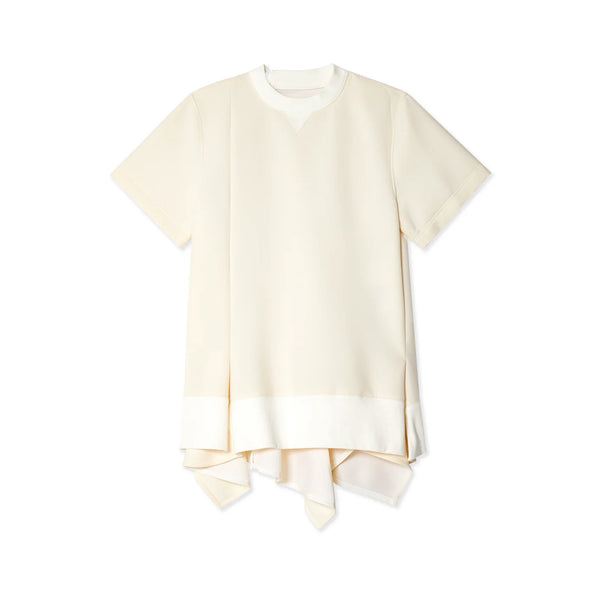Sacai - Women's Suiting Bonding Pullover - (151 Off-White)