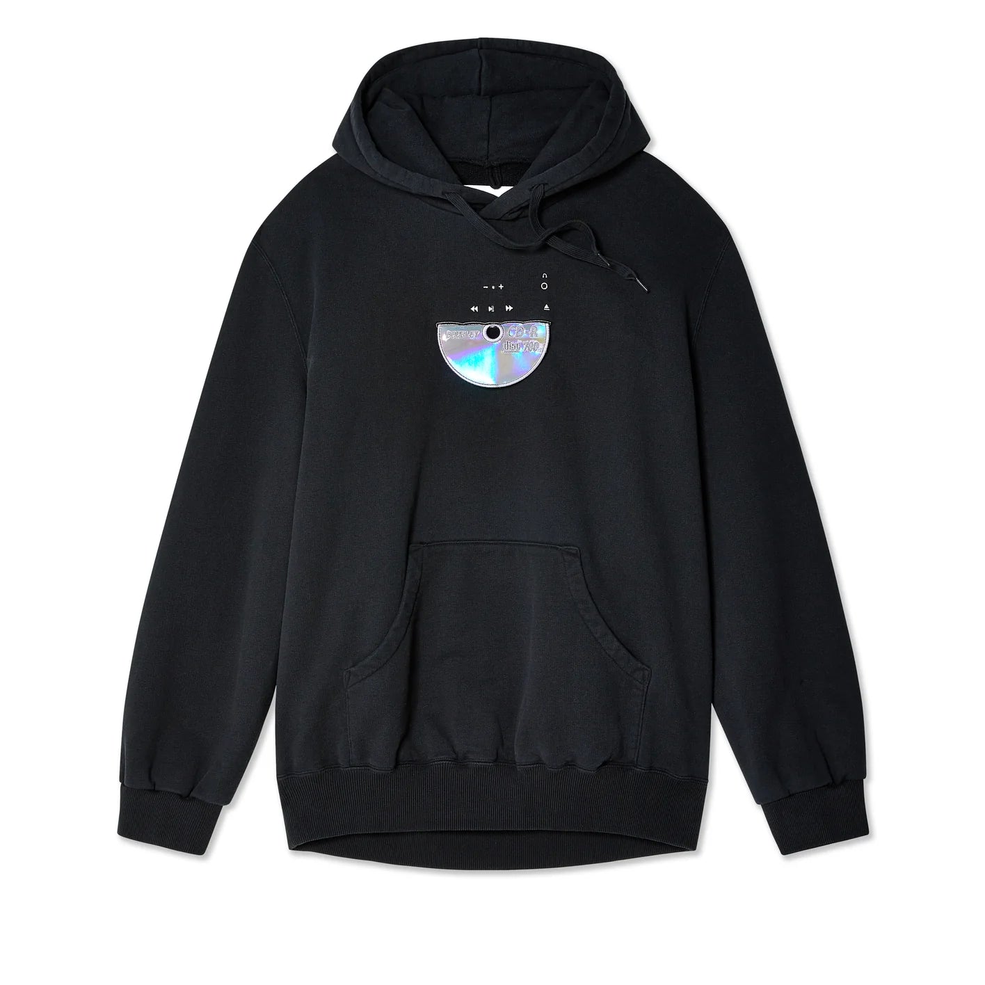 DOUBLET: Men's CD-R Embroidery Hoodie (Black) | DSMS E-SHOP