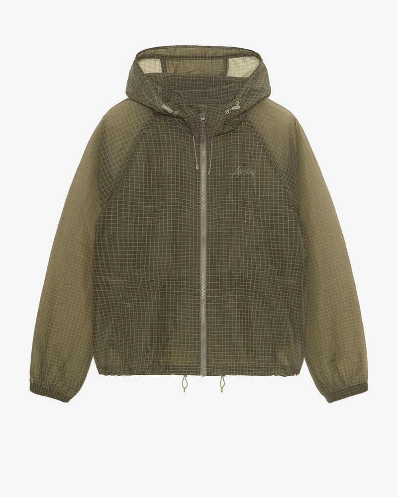Stussy Men s Beach Shell Transparent Ripstop Olive DSMS E SHOP