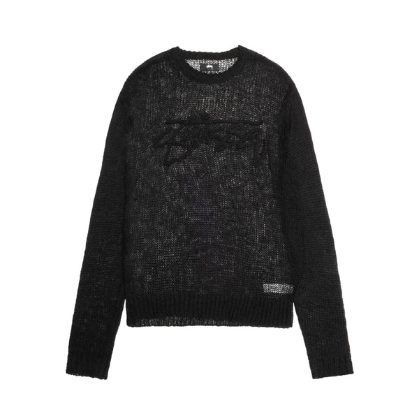 STÜSSY - Loose Knit Sweater - (Black)