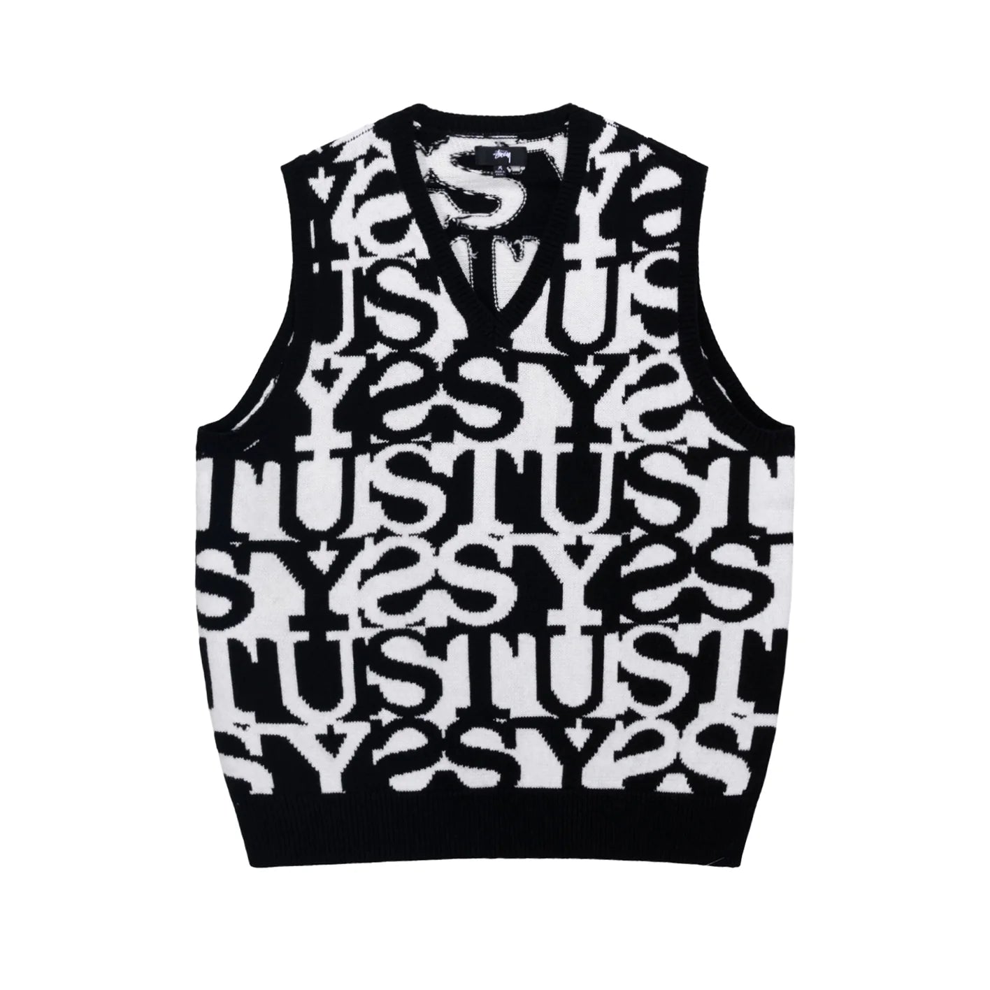 STÜSSY - Stacked Sweater Vest - (Ivory) | Dover Street Market E