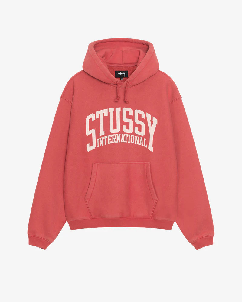 Stussy Men s Stussy Intl Relaxed Hood Washed Red DSMS E SHOP