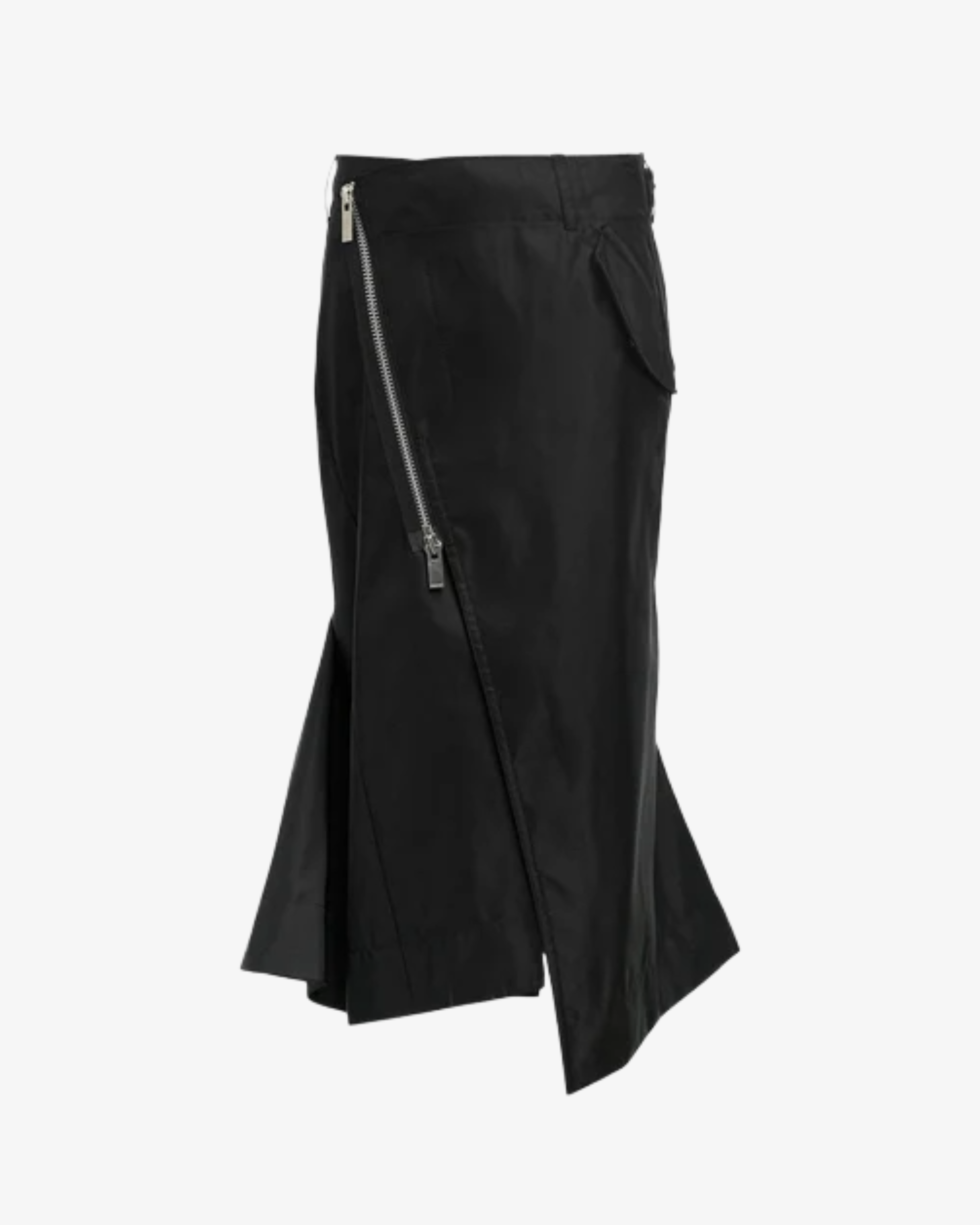 SACAI: Women's Nylon Twill Skirt (Black001) | DSMS E-SHOP