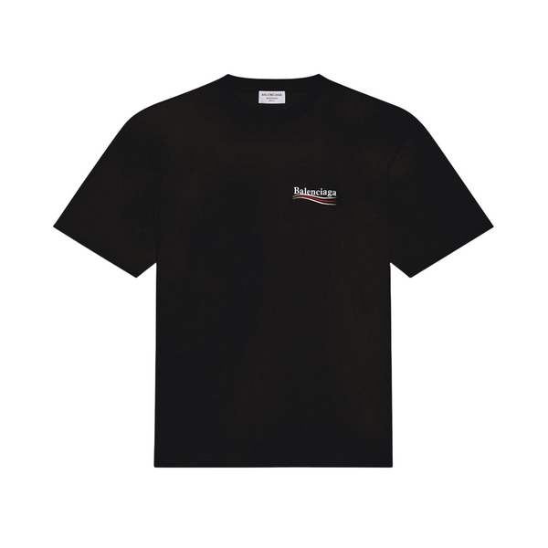 BALENCIAGA - Men's Large Fit T-shirt - (1070 Faded Black/White)