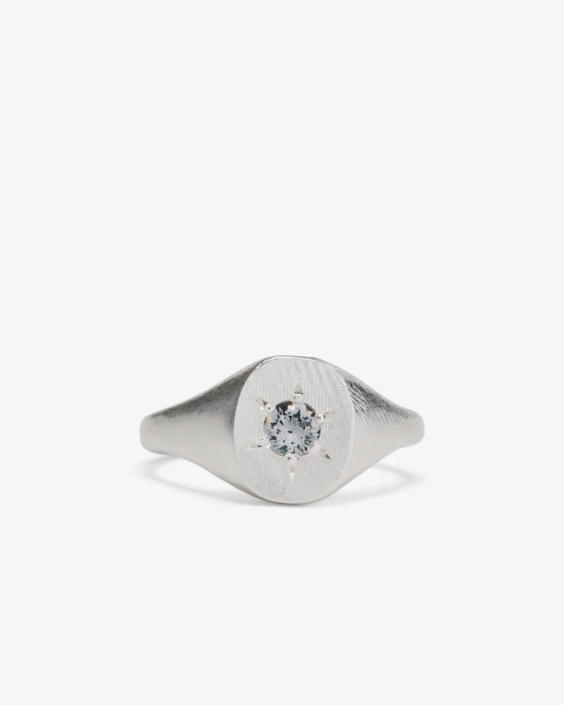 Seb Brown: Grey Signet Ring (Sterling Silver) | DSMS E-SHOP