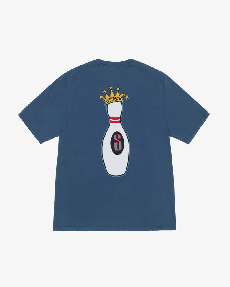 Stüssy: Men's Kingpin Pigment Dyed T-Shirt (Navy) | DSMS E-SHOP Stüssy: Men's Kingpin Pigment Dyed T-Shirt (Navy) | DSMS E-SHOP