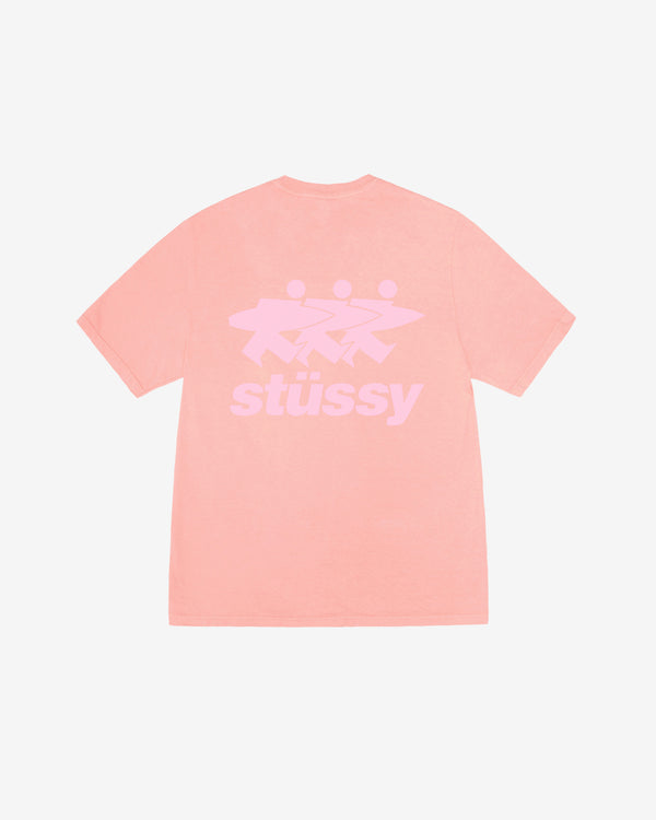 Stussy - Men's Surfwalk Pig. Dyed Tee - (Coral)