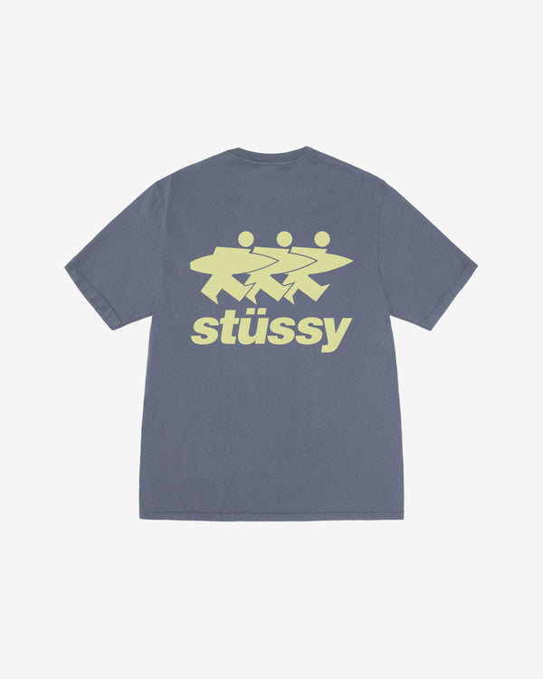 Stussy - Men's Surfwalk Pig. Dyed Tee - (Indigo)