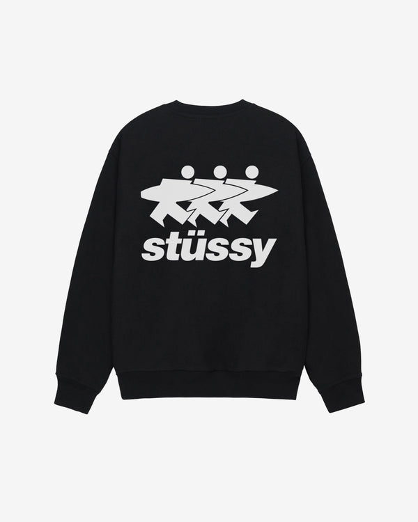 Stussy - Men's Surfwalk Crew - (Black)