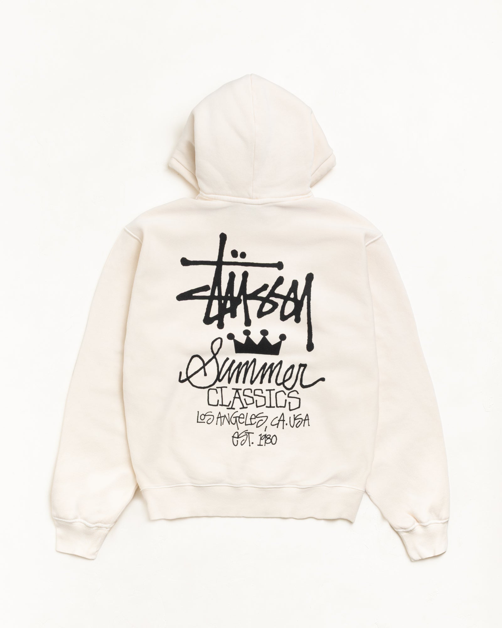 Stüssy: Men's Summer Classics Gar. Dyed Hood (Bone) | DSMS E-SHOP