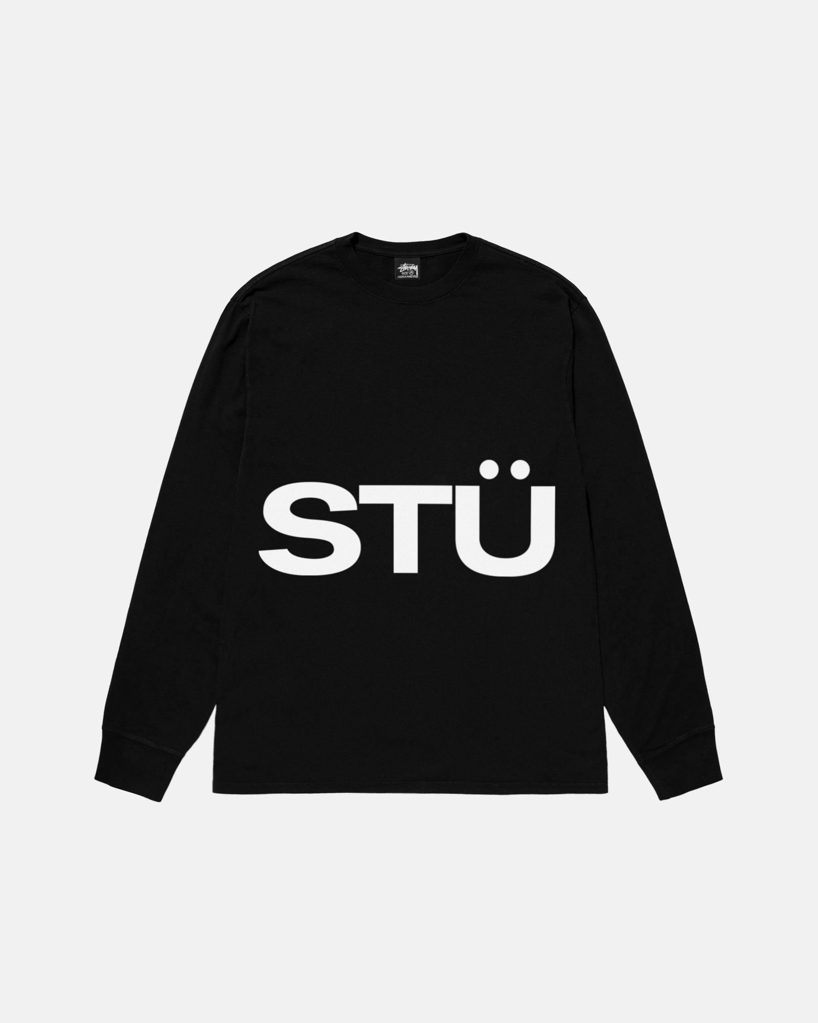 Stüssy: Men's All Caps Ls Tee (Black) | DSMS E-SHOP