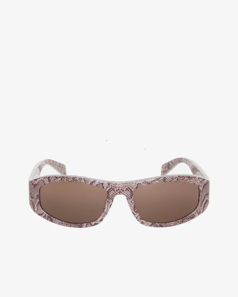 Stüssy: Landon Sunglasses (Snake Skin/Brown) | DSMS E-SHOP
