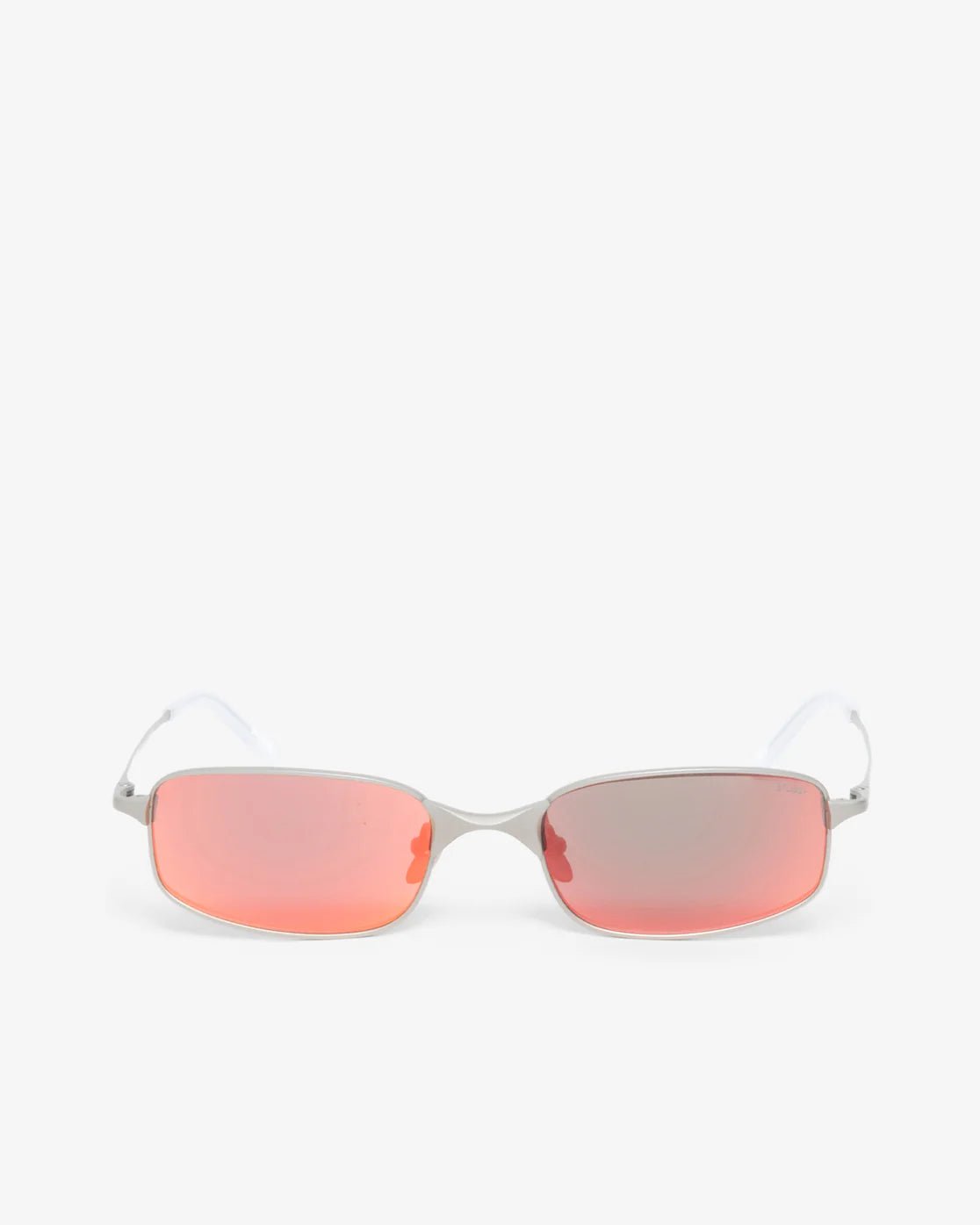 Stüssy: Men's Simon Sunglasses (Matte Silver/Sunflare Mirror Lens