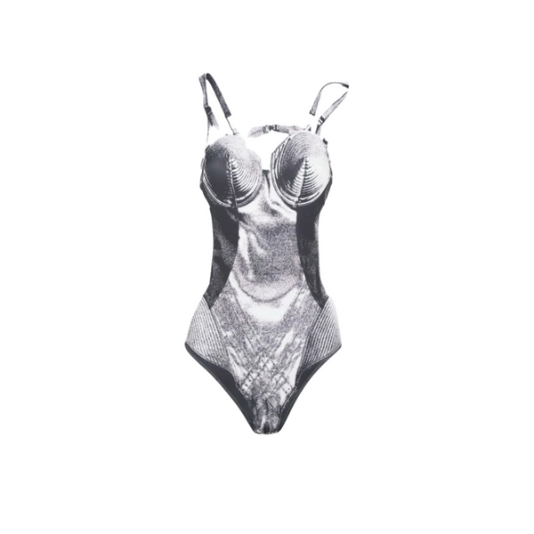JEAN PAUL GAULTIER - Women's Jersey Body Printed - (Silver)