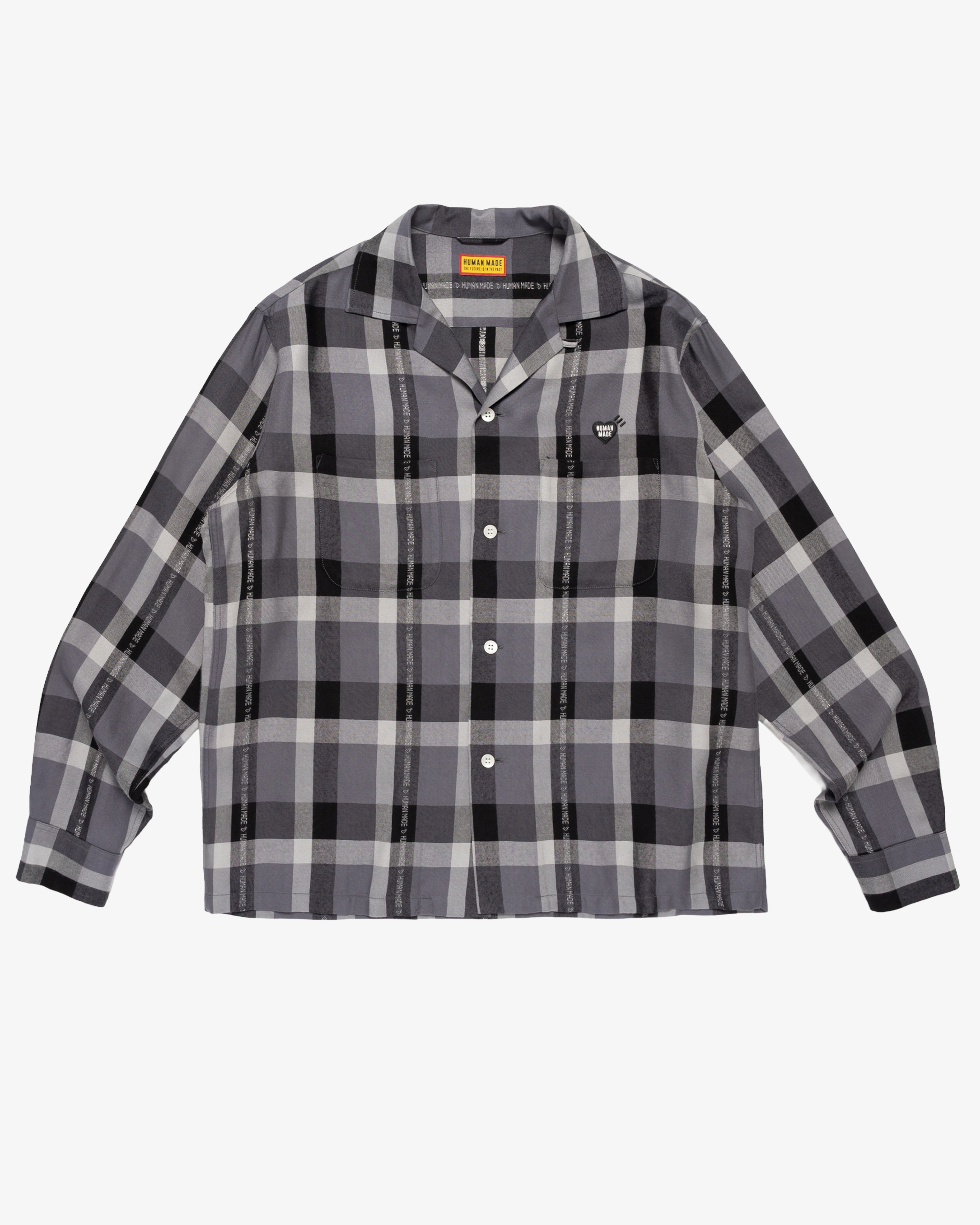 HUMAN MADE : Men's Open Collar Check Shirt (Print) | DSMS E-SHOP