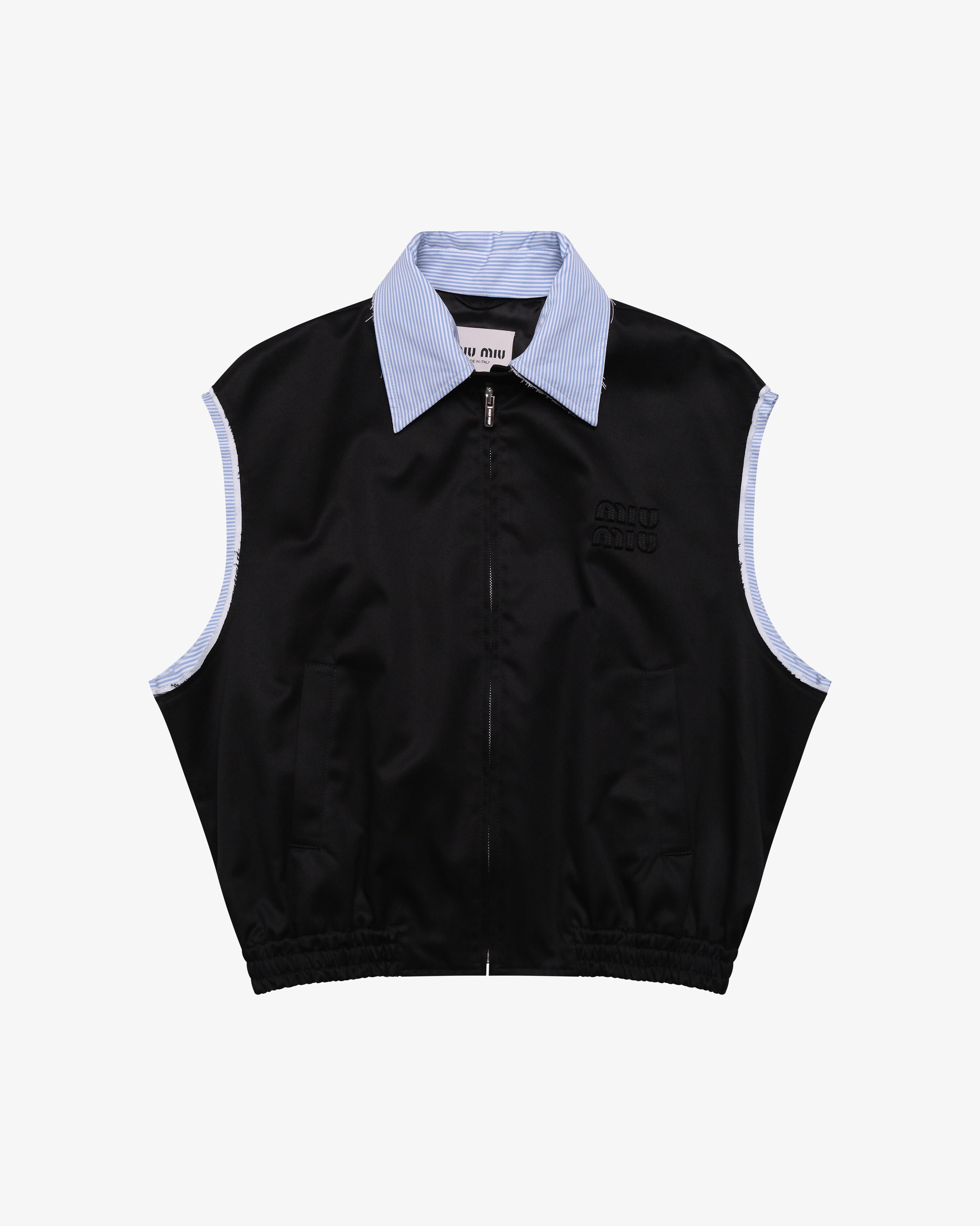 MIU MIU: Women's Chino Vest (Black) | DSMS E-SHOP