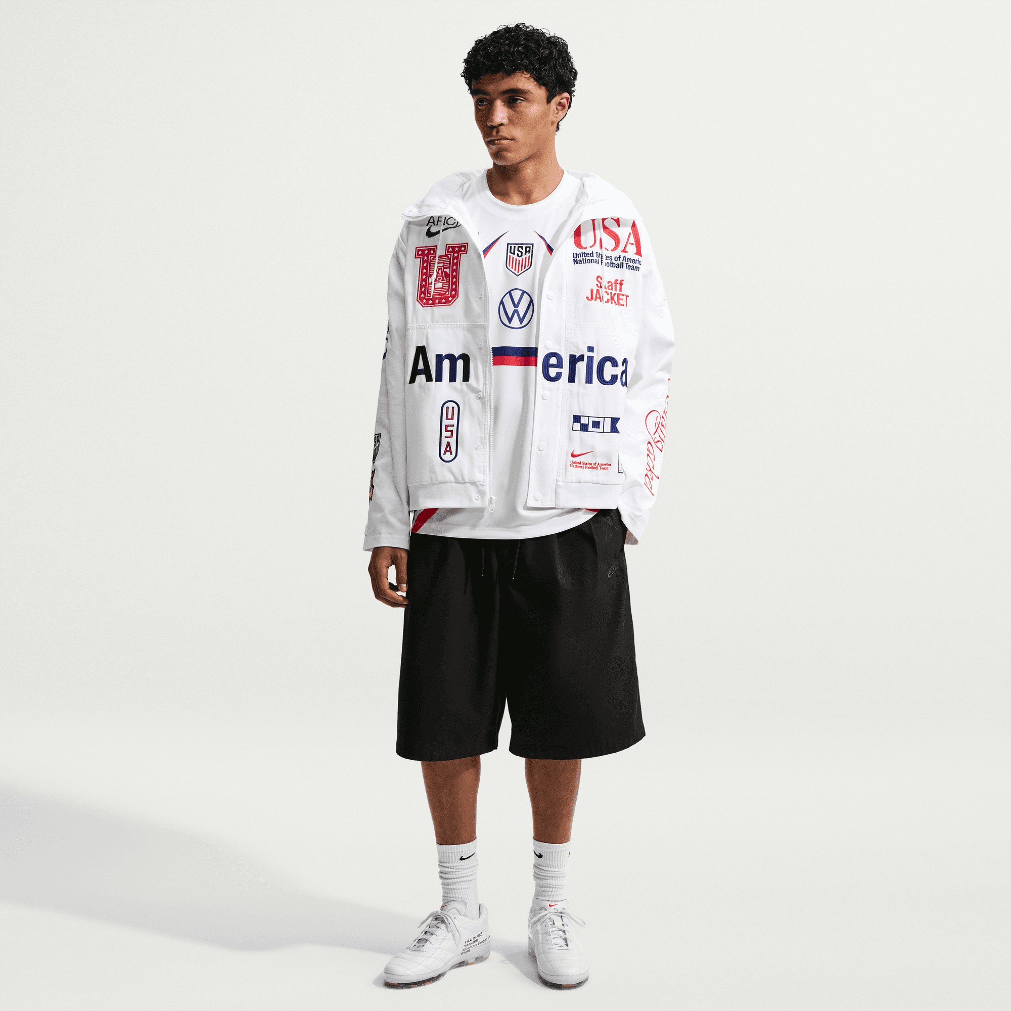 Nike: Men's Virgil Abloh Archive USA Woven Staff Jacket (II9805