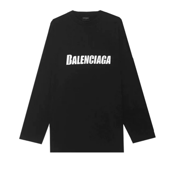 BALENCIAGA - Men's Caps L/S Oversized T-Shirt - (Black)