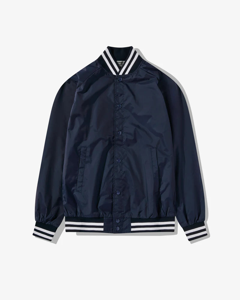 Cdg Stadium Jacket Navy DSMS E SHOP