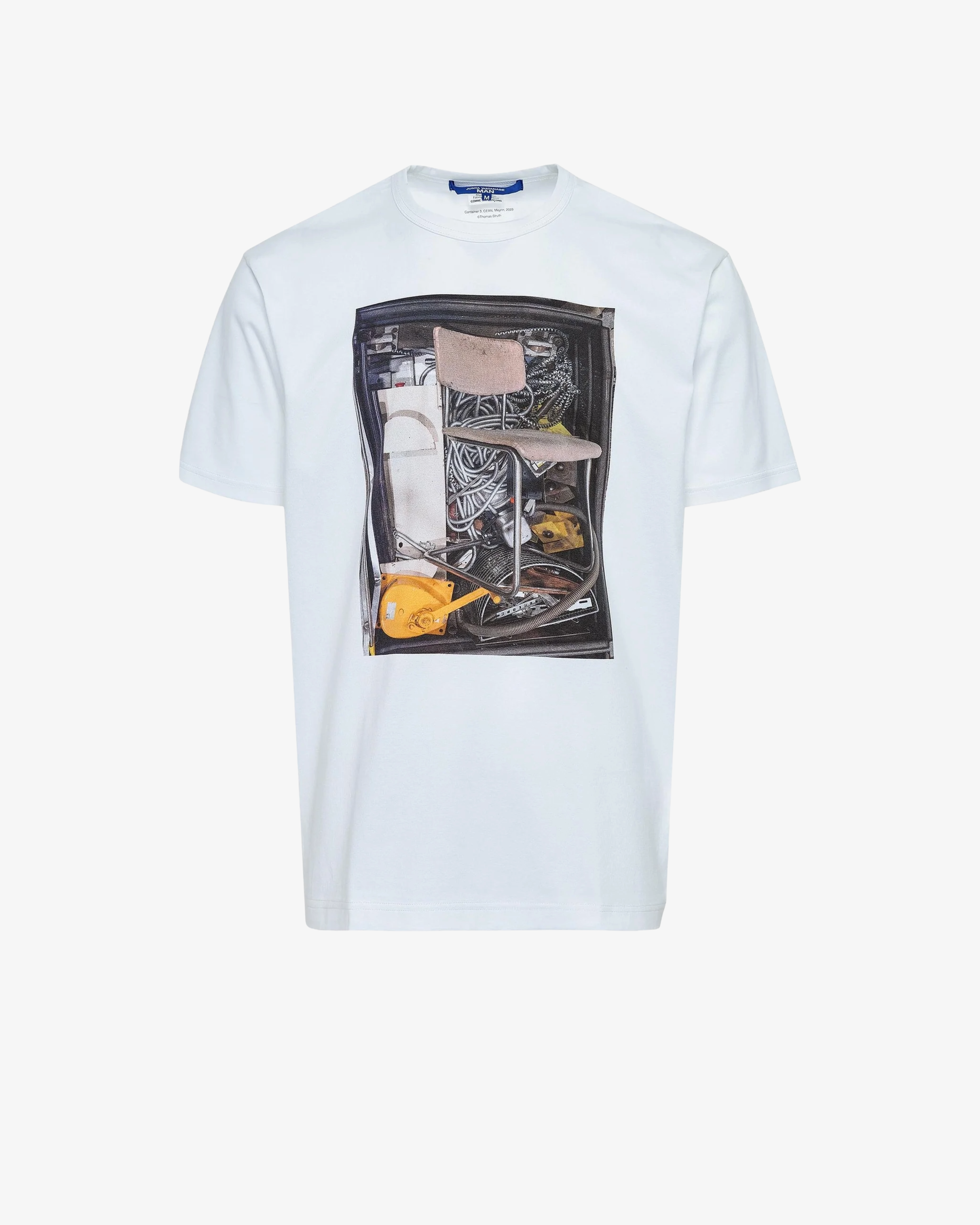 Junya Watanabe Man : Men's Cotton Jersey Thomas Struth Tee (White