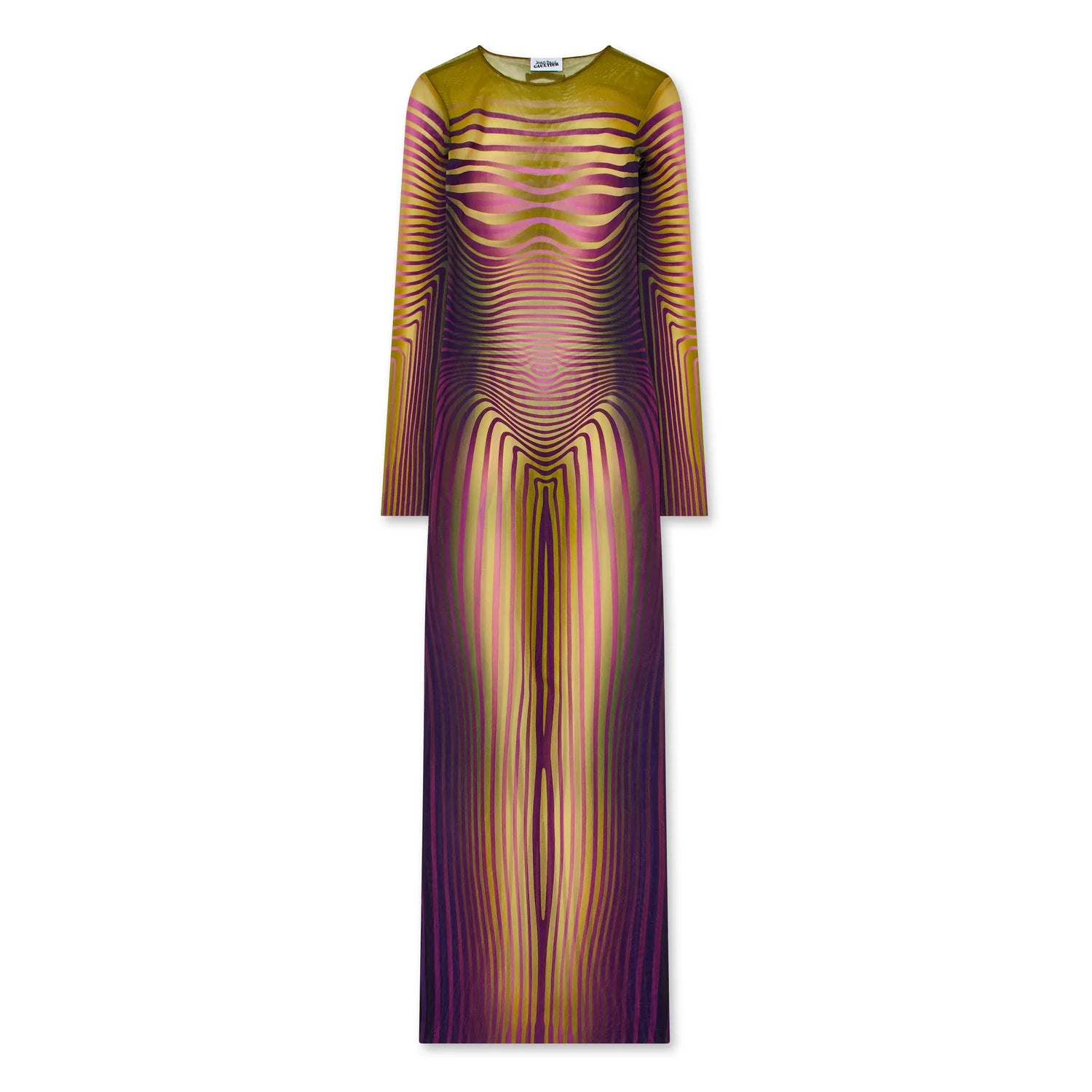 JEAN PAUL GAULTIER - Women's Printed Morphing Stripe Dress