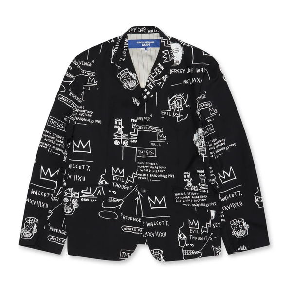 JUNYA WATANABE MAN - Jean-Michel Basquiat Tropical Wool Jacket - (Black)
