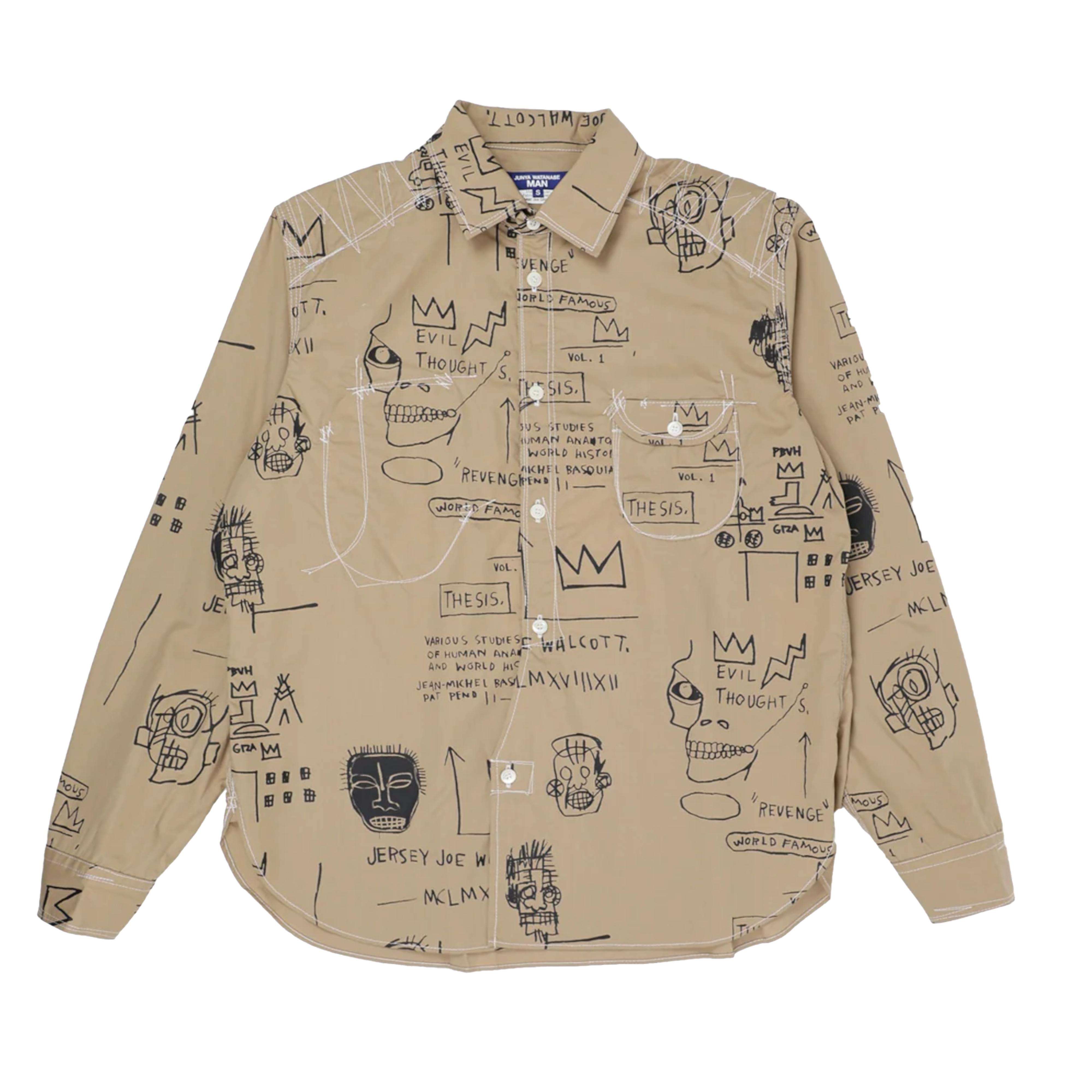 JUNYA WATANABE MAN - Men's Jean-Michel Basquiat Shirt - (Beige)