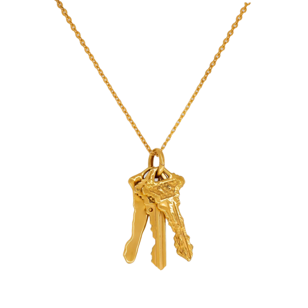 ALABASTER INDUSTRIES - Men's Relic Key Necklace - (Gold Vermeil)