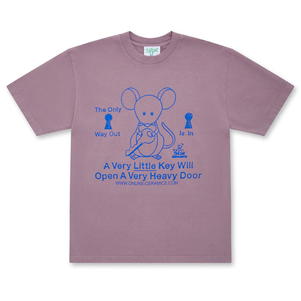 Online Ceramics - The Only Way Out Is In Tee - (Purple)