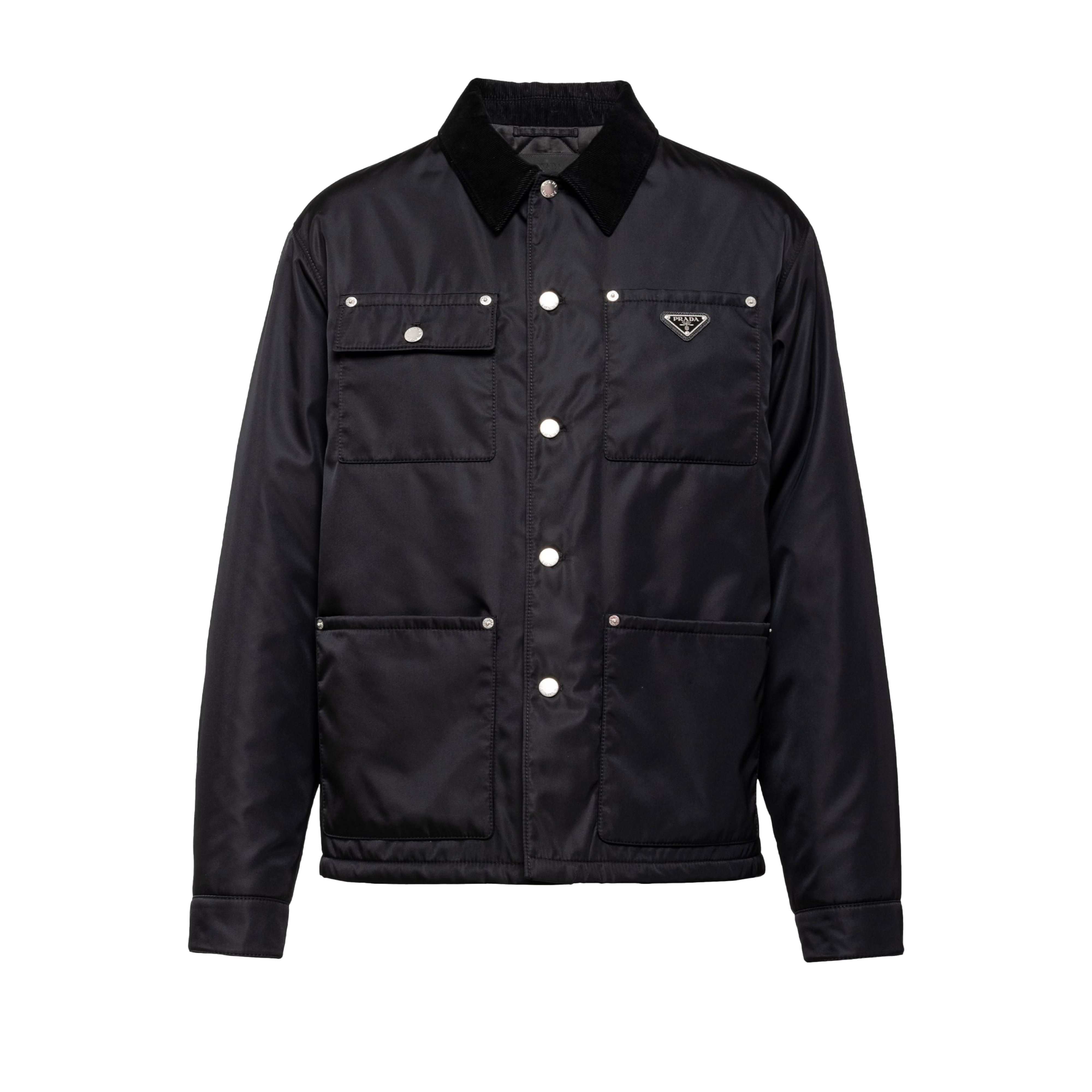 PRADA: Men's Re-Nylon Blouson Jacket (F0002 BLACK) | DSMS E-SHOP PRADA: Men's Re-Nylon Blouson Jacket (F0002 BLACK) | DSMS E-SHOP