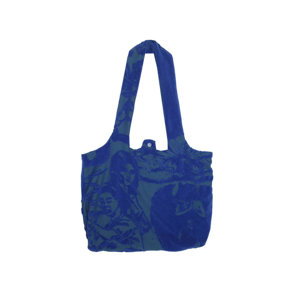 JUNGLES JUNGLES - Towelling Shopper Tote Bag - (Blue)