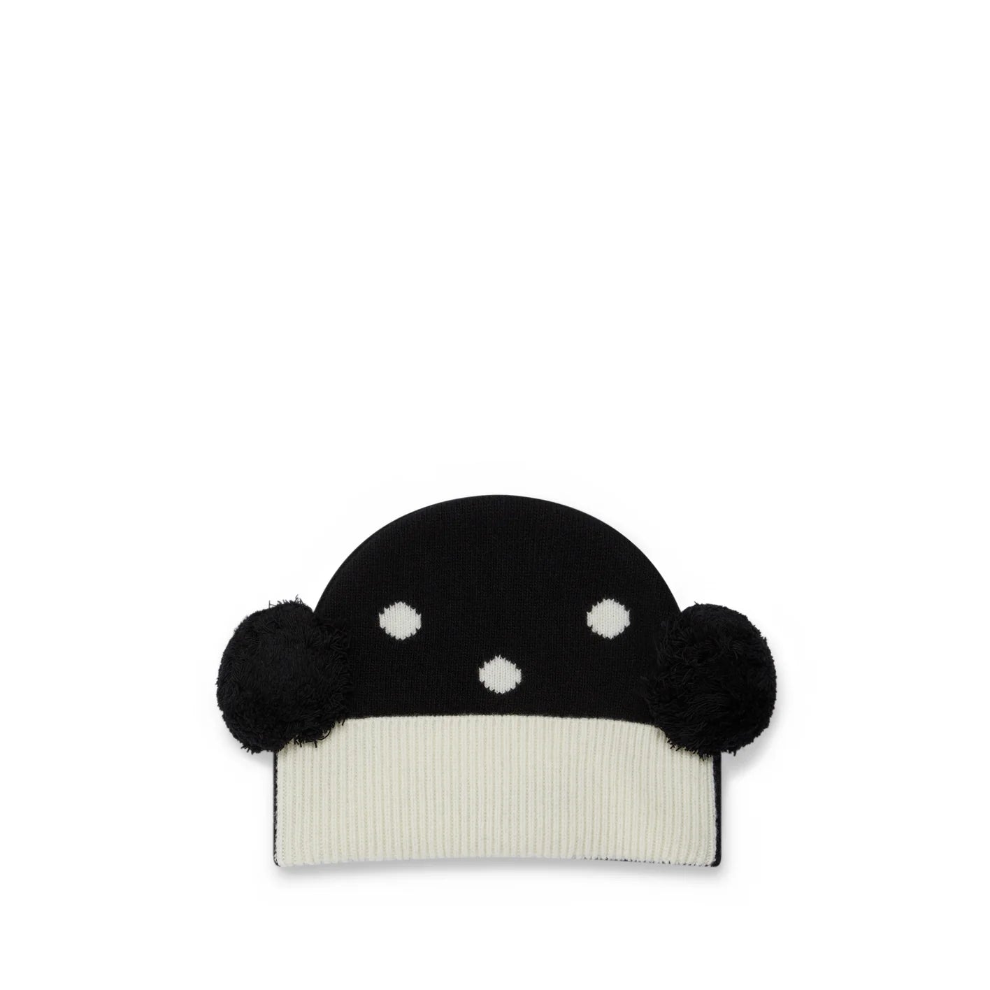 Walter Van Beirendonck: Men's Walter Beanie (Black/Off White