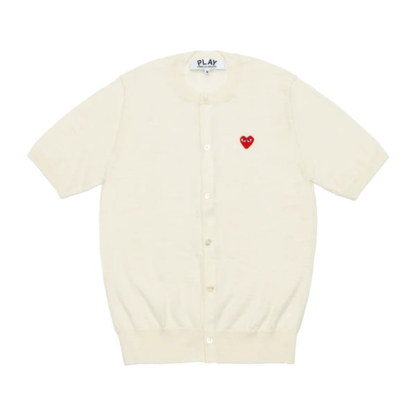 PLAY - Short Sleeve Cardigan - (AX-N095)(White)