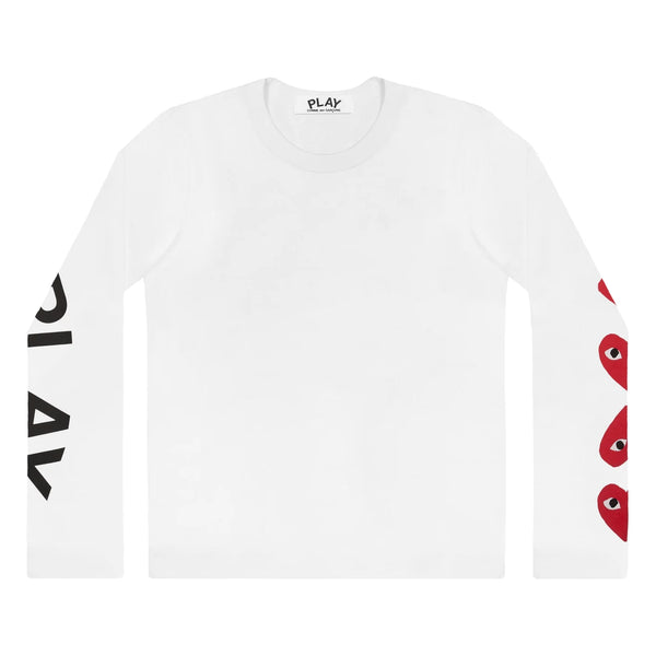 PLAY - 4 Heart Long Sleeve - (T261)(T262)(White)