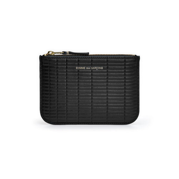 CDG Wallet - Brick Small Zip Pouch - (SA8100BK Black)