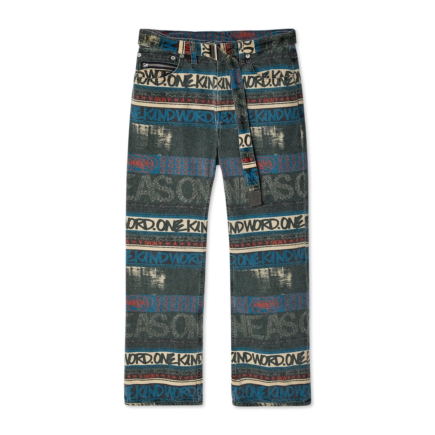 SACAI: Men’s Eric Haze / Denim Pants (Green) | DSMS E-SHOP
