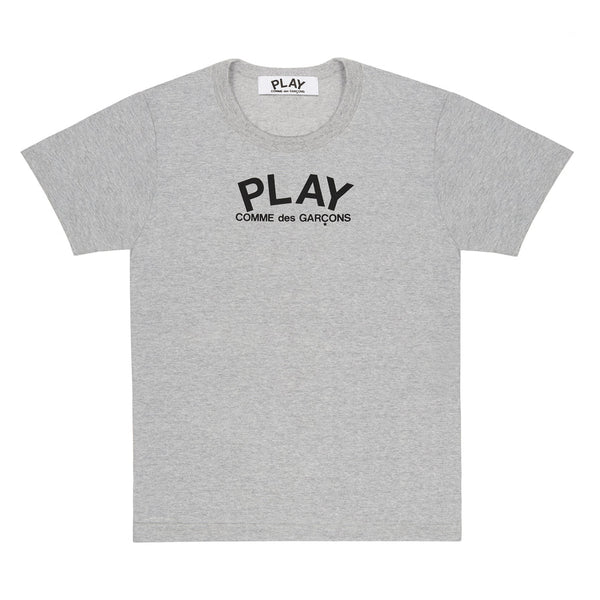 PLAY - Front Logo, Big Black Heart At T-Shirt - (T071)(T072)(Grey)