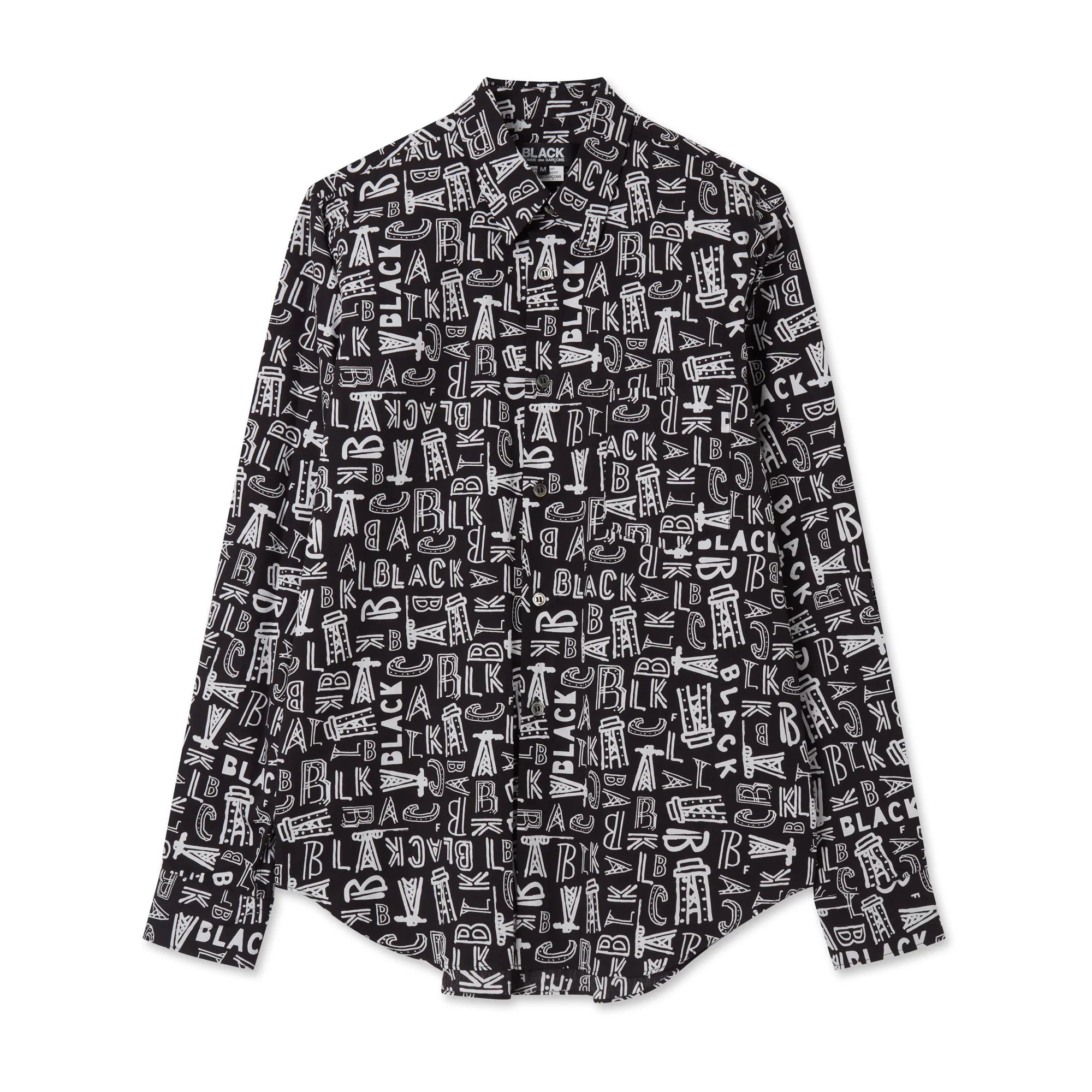 Black Comme Des Garcons Filip Pagowski Shirt Black DSMS E SHOP