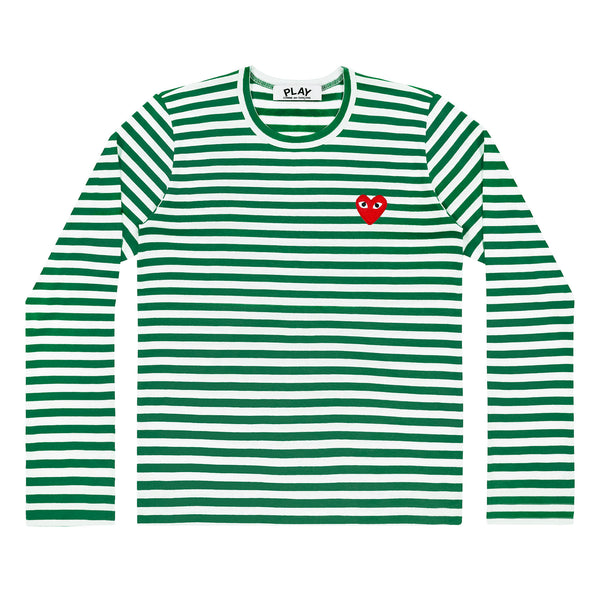 PLAY - Striped T-Shirt - (T163)(T164)(Green/White)