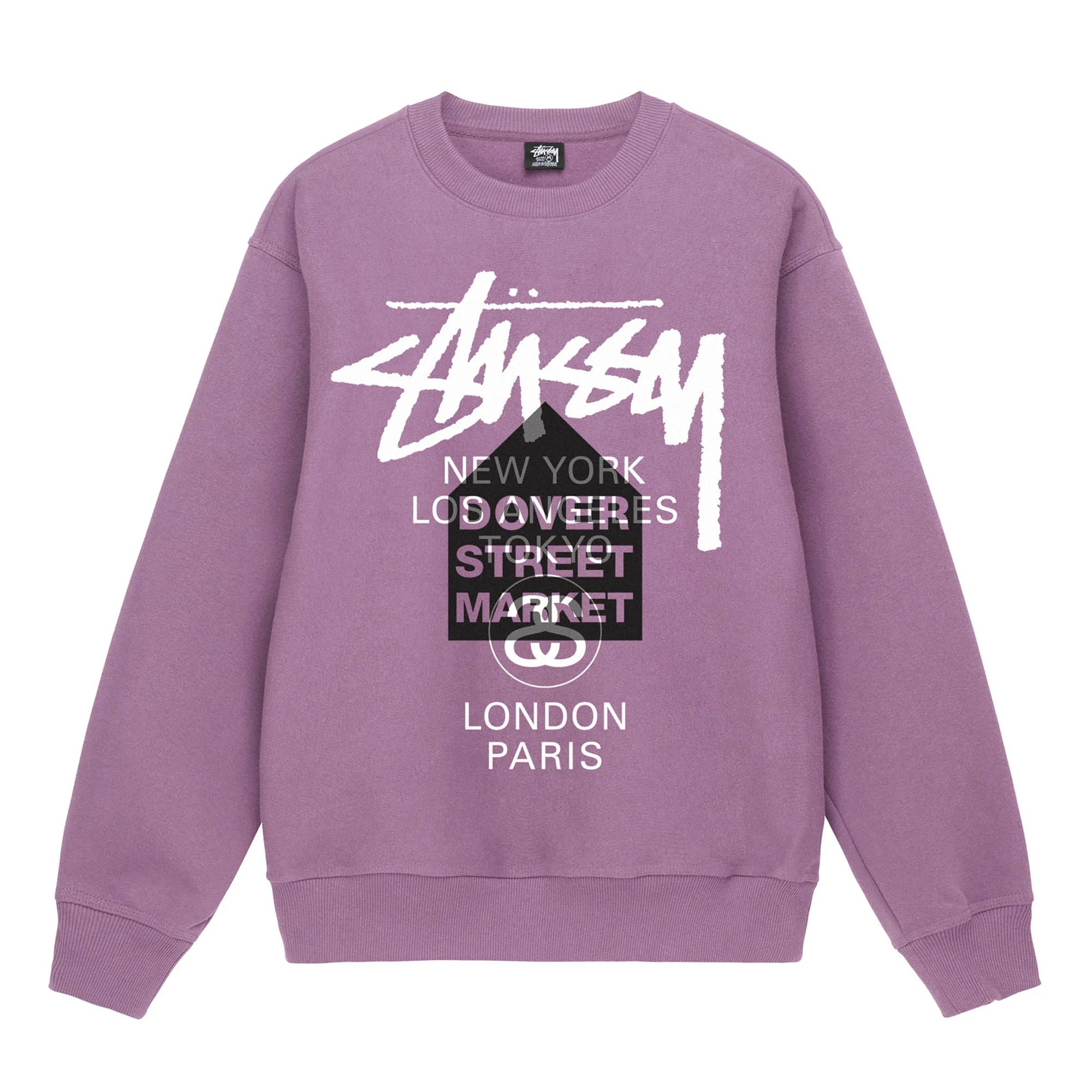 Stussy world tour crewneck hot sale