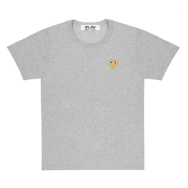 PLAY - Gold Heart T-Shirt - (T215)(T216)(Top Grey)