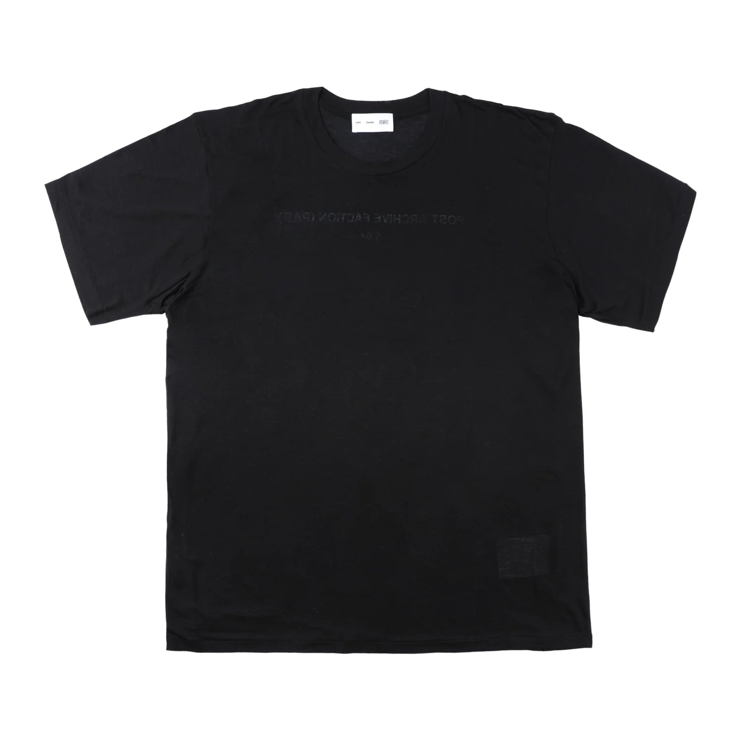 POST ARCHIVE FACTION (PAF): 5.0+ Tee Right (Black) | DSMS E-SHOP POST ARCHIVE FACTION (PAF): 5.0+ Tee Right (Black) | DSMS E-SHOP