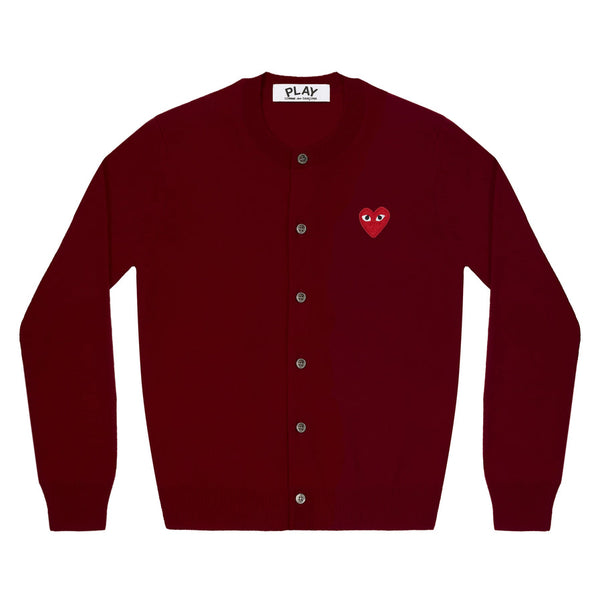 Play - Red Heart Men's Cardigan - (N008)(Burgundy)