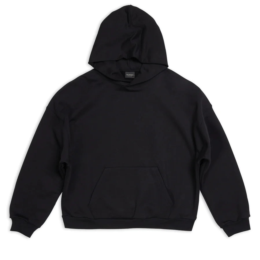BALENCIAGA: Women's Medium Fit Hoodie (Black/White) | DSMS E BALENCIAGA: Women's Medium Fit Hoodie (Black/White) | DSMS E