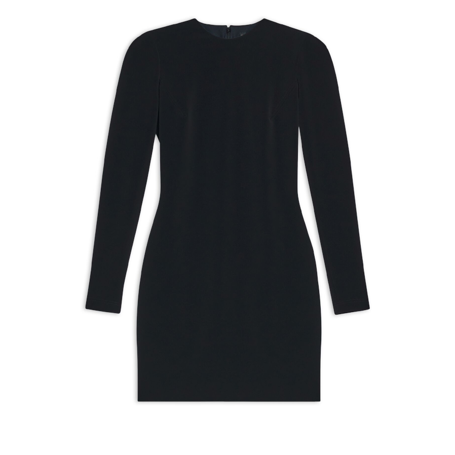 princess polly baby blue dress Balenciaga Off-the-shoulder Lace Gown in Black