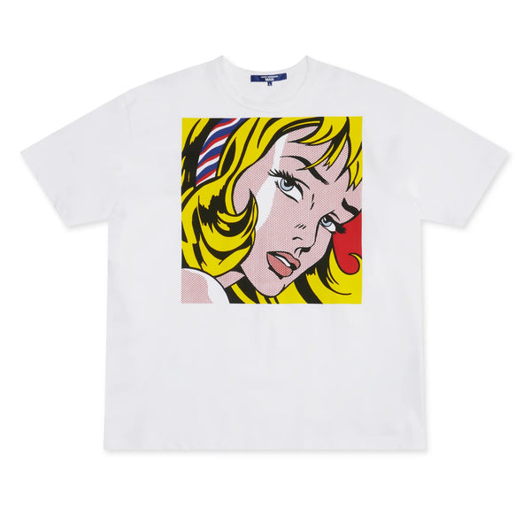 JUNYA WATANABE MAN - Roy Lichtenstein Girl with Hair Ribbon T-Shirt - (White)