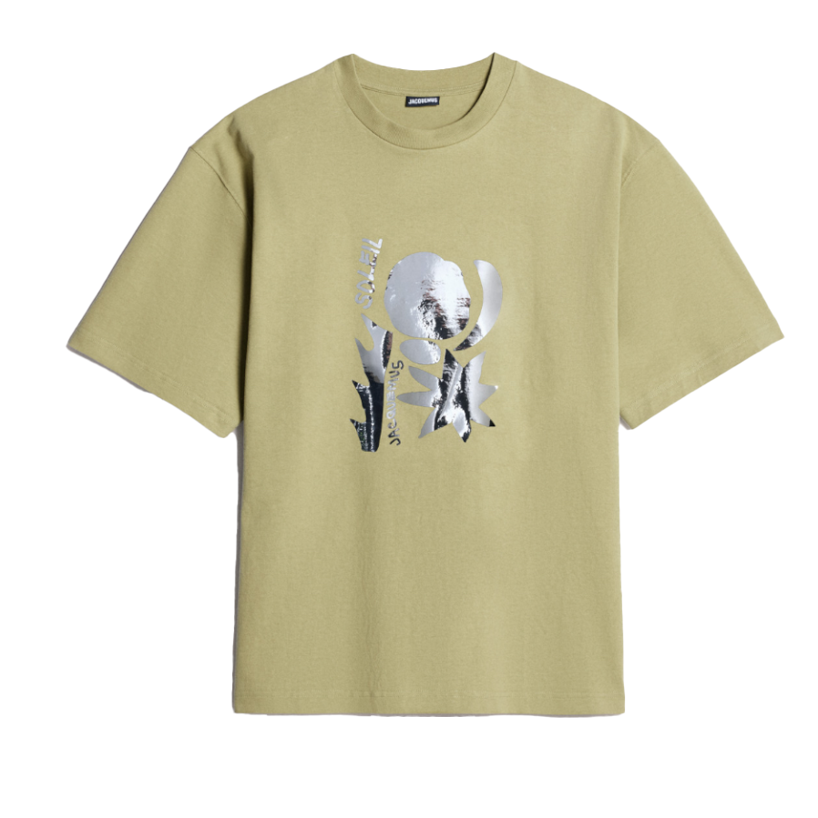JACQUEMUS: Men's Le T-Shirt Prata (Green) | DSMS E-SHOP