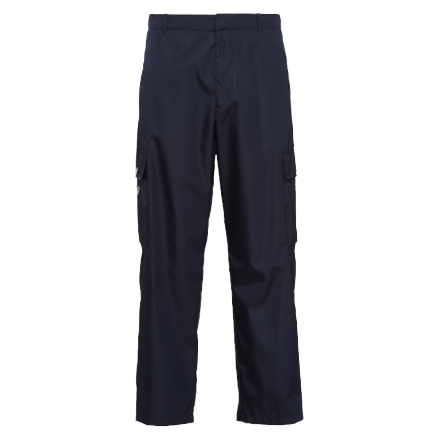 PRADA: Men’s Re-Nylon Pants Blue | DSMS E-SHOP