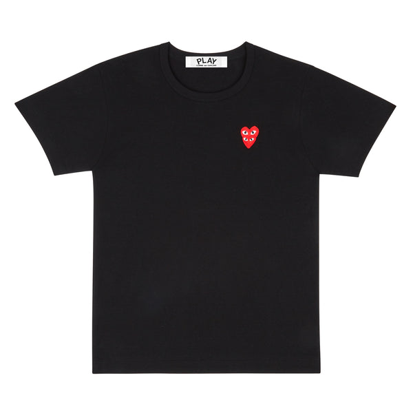 PLAY - Double Red Emblem T-Shirt - (T287)(T288)(Black)
