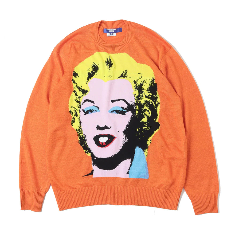 JUNYA WATANABE MAN - Andy Warhol Intarsia Jumper - (Orange